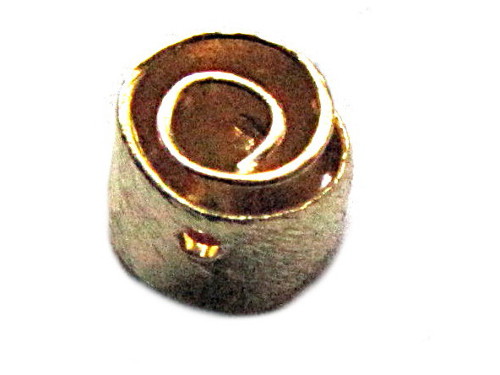 Zwischenteil Spirale, vergoldet, Silber 925/-, ca.6mm